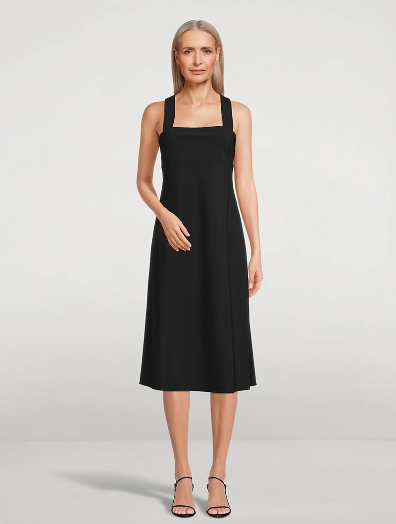 Precision Ponte Cross-Back Dress