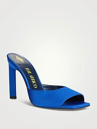 Kaia Embellished Satin Mules