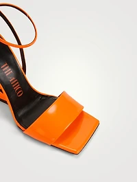 Cheope Patent Wedge Sandals