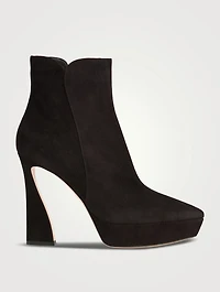 Vertigo Suede Platform Ankle Boots