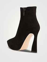 Vertigo Suede Platform Ankle Boots