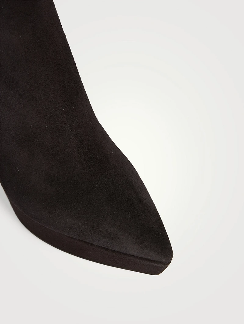 Vertigo Suede Platform Ankle Boots
