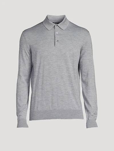 Cashmere And Silk Polo Shirt