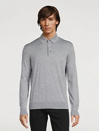 Cashmere And Silk Polo Shirt