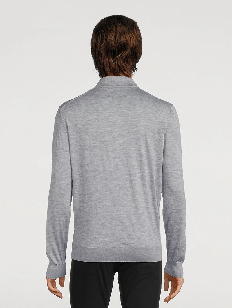 Cashmere And Silk Polo Shirt