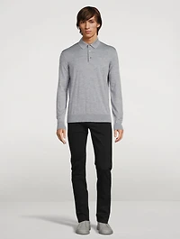 Cashmere And Silk Polo Shirt