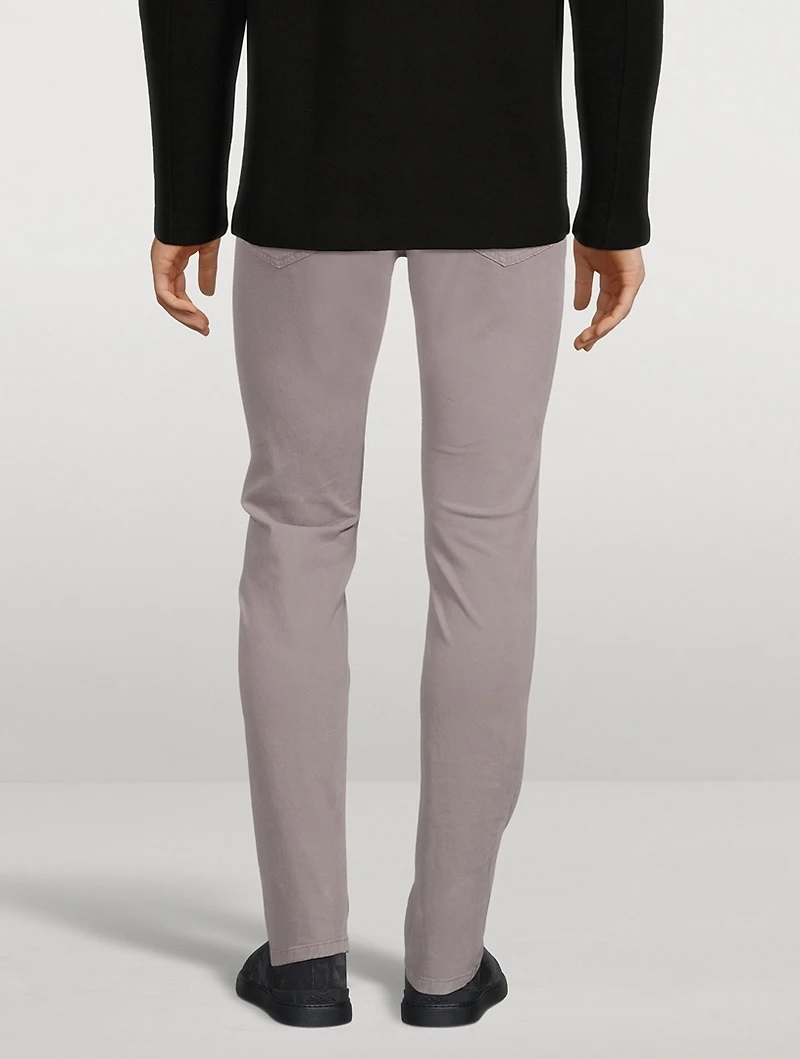City Stretch Cotton Gabardine Slim-Fit Jeans