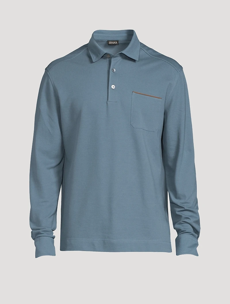 Long-Sleeve Polo Shirt