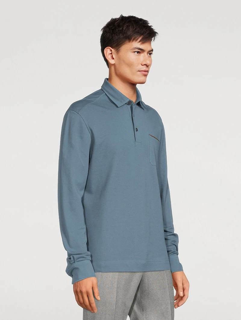 Long-Sleeve Polo Shirt