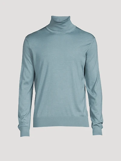 Cashmere And Silk Turtleneck Sweater