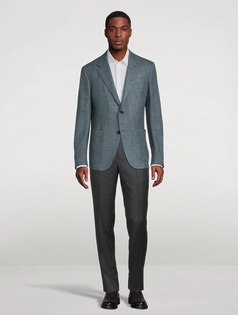 Wool Silk Linen And Cashmere Jacket