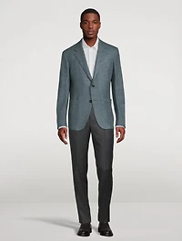 Wool Silk Linen And Cashmere Jacket