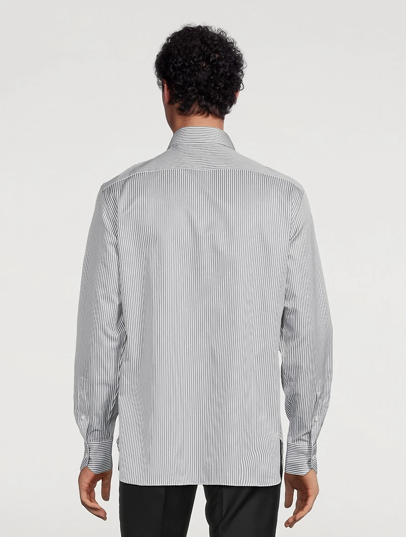 Cotton Shirt Striped Print
