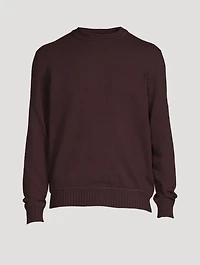 Cashmere And Cotton Crewneck Sweater