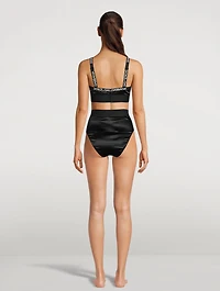 Logo-Band Satin Brief
