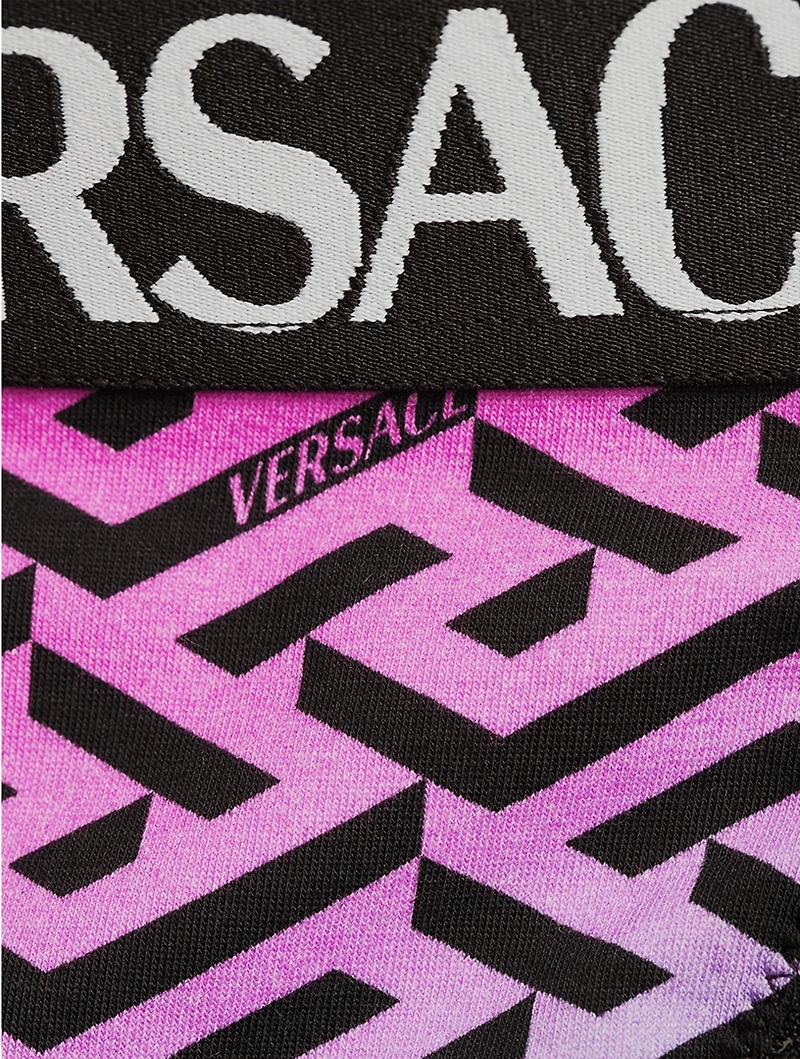 Logo Thong Greca Print