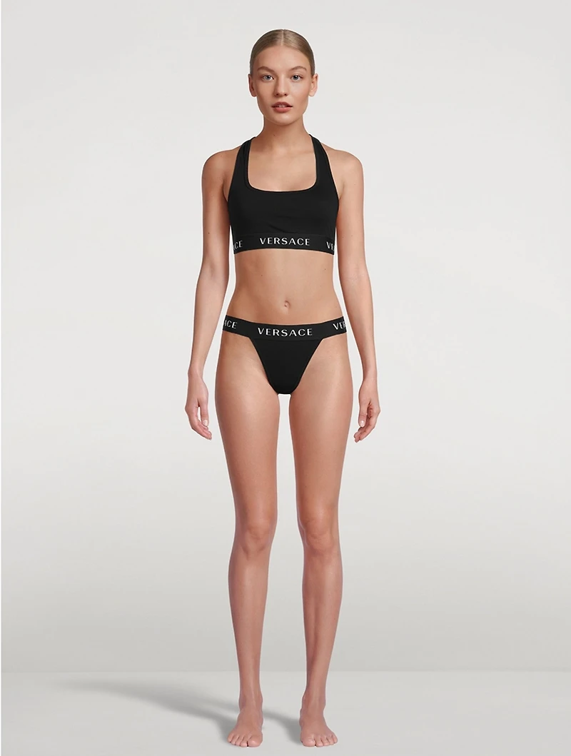 Greca Logo Thong