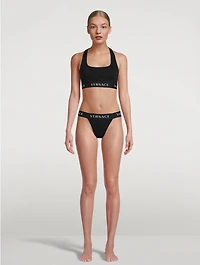 Greca Logo Thong