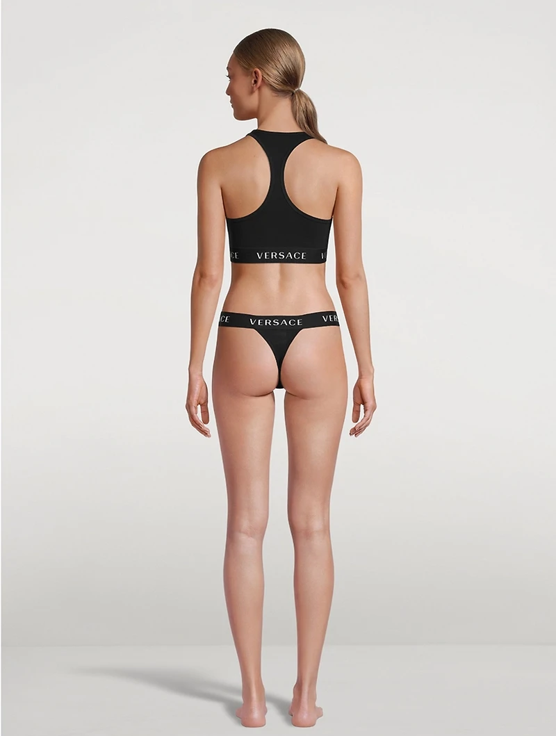 Greca Logo Thong