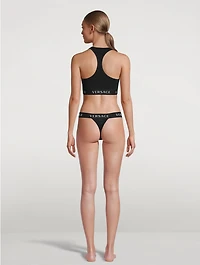 Greca Logo Thong