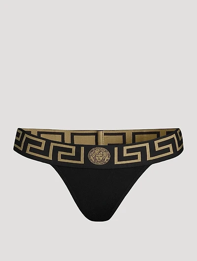 Greca Border Thong