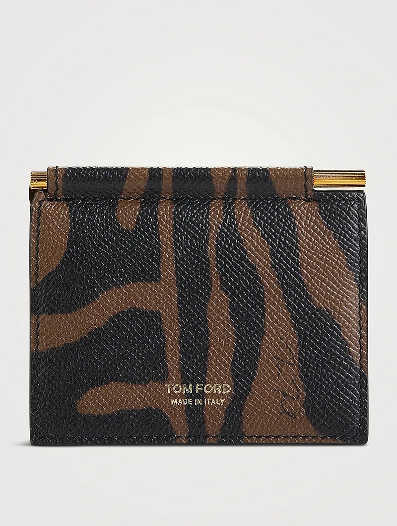 T Line Money Clip Folding Card Holder