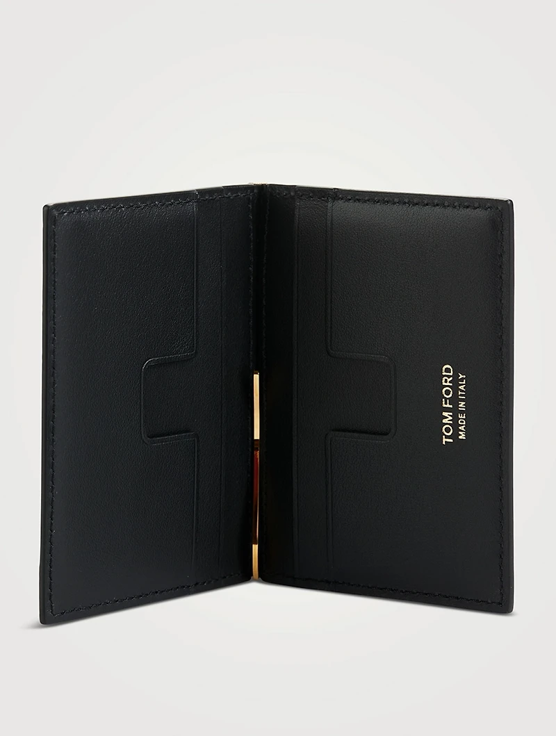 T Line Money Clip Folding Card Holder