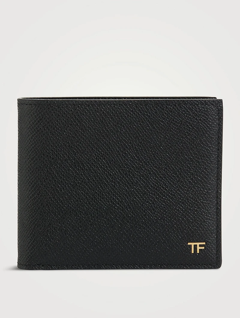 T Line Leather Bifold Wallet