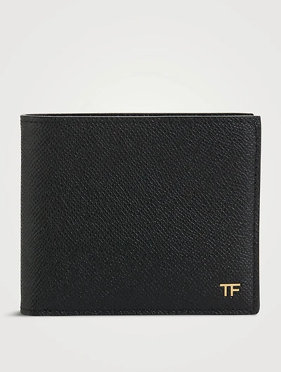 T Line Leather Bifold Wallet
