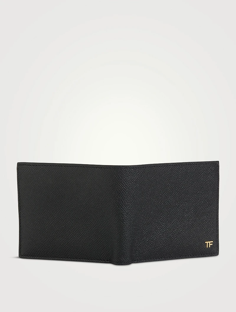 T Line Leather Bifold Wallet
