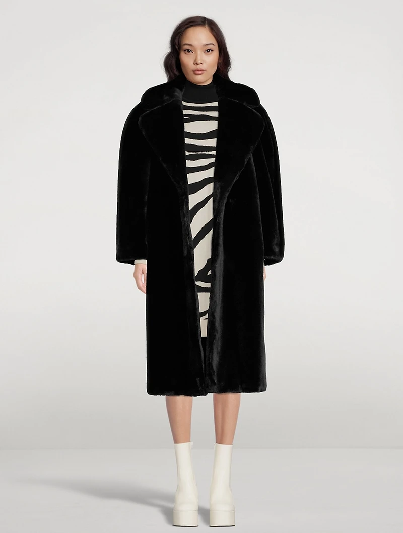Royal Tris Faux Fur Coat