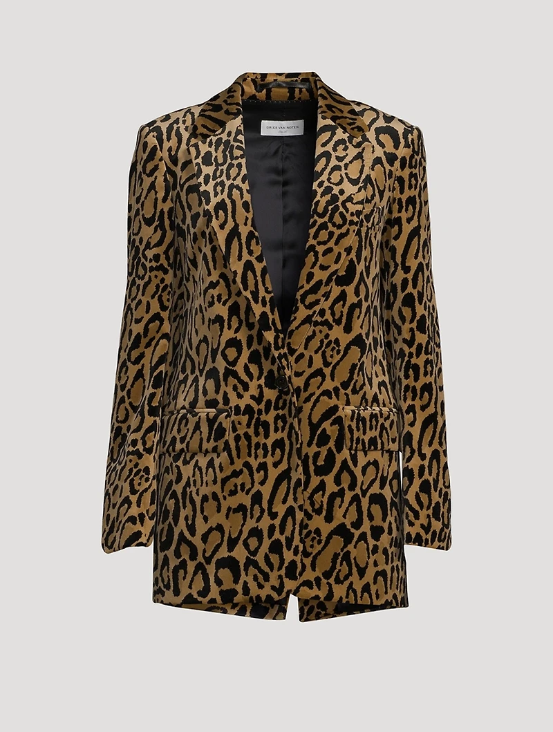Blanchet Blazer Leopard Print