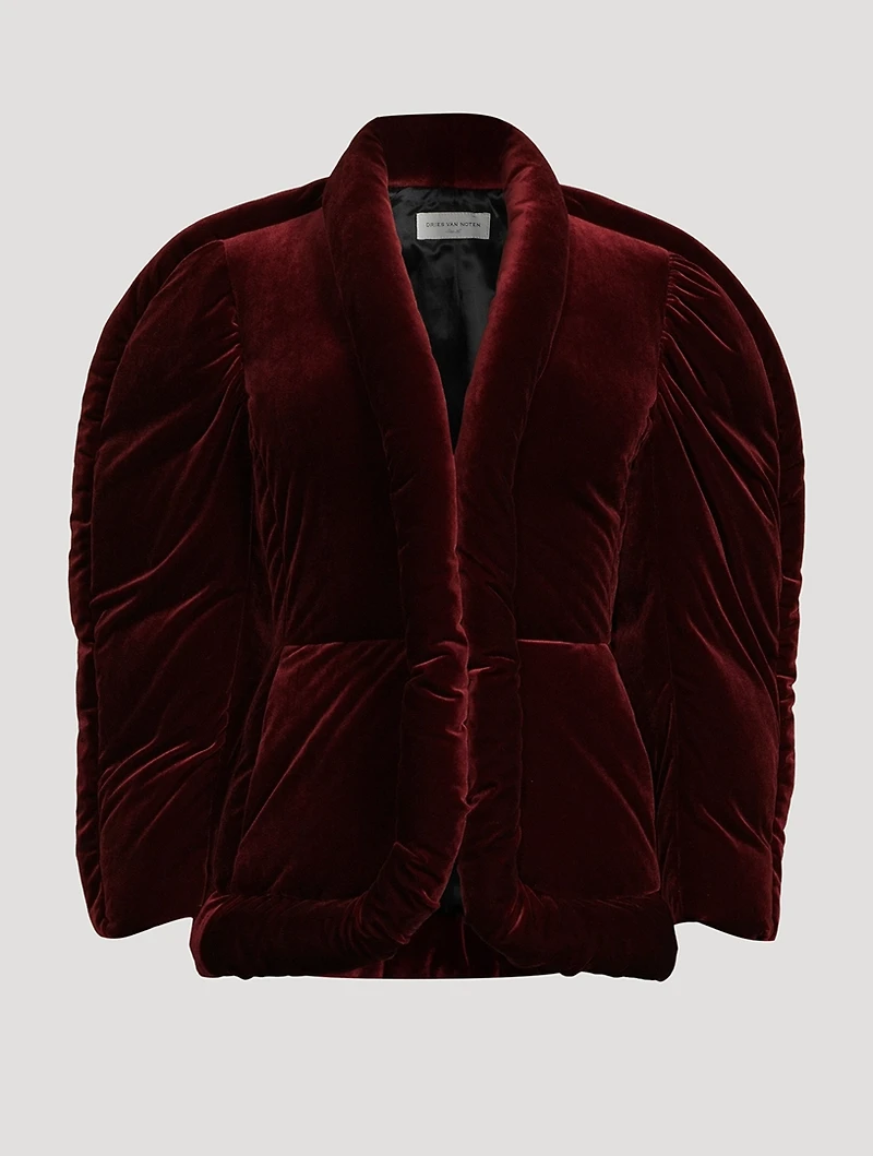 Vilsa Velvet Puffer Jacket