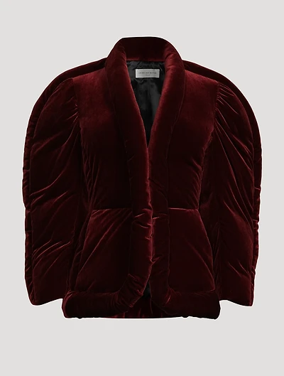 Vilsa Velvet Puffer Jacket