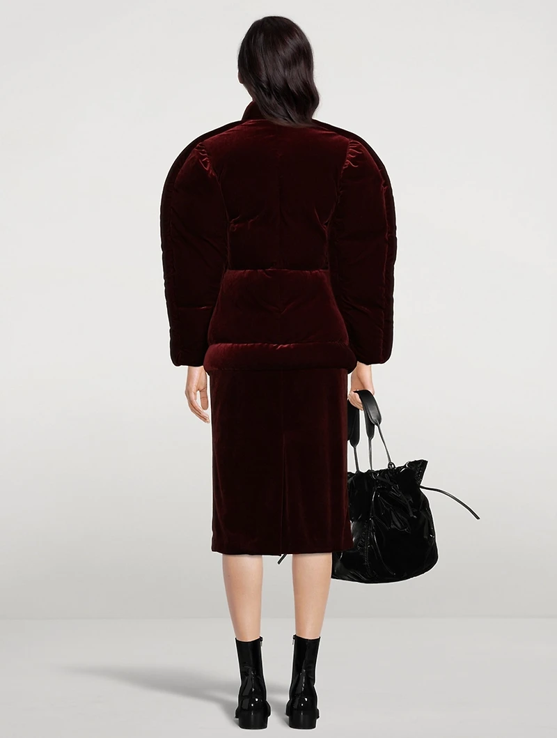 Vilsa Velvet Puffer Jacket