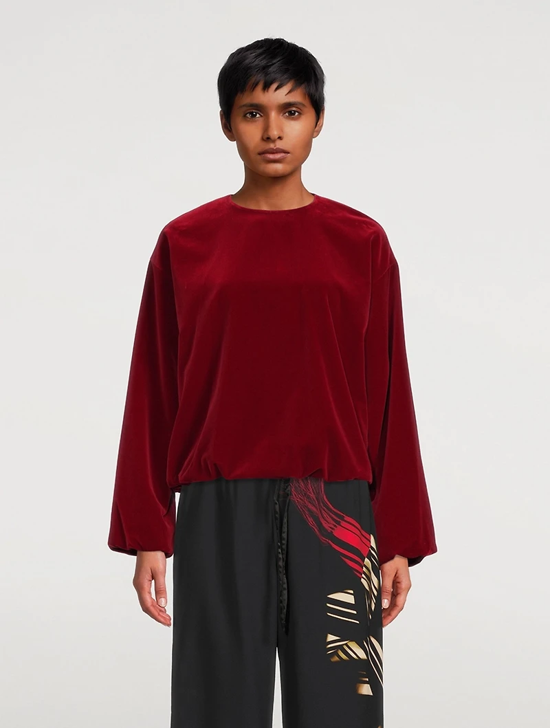 Capo Velvet Top
