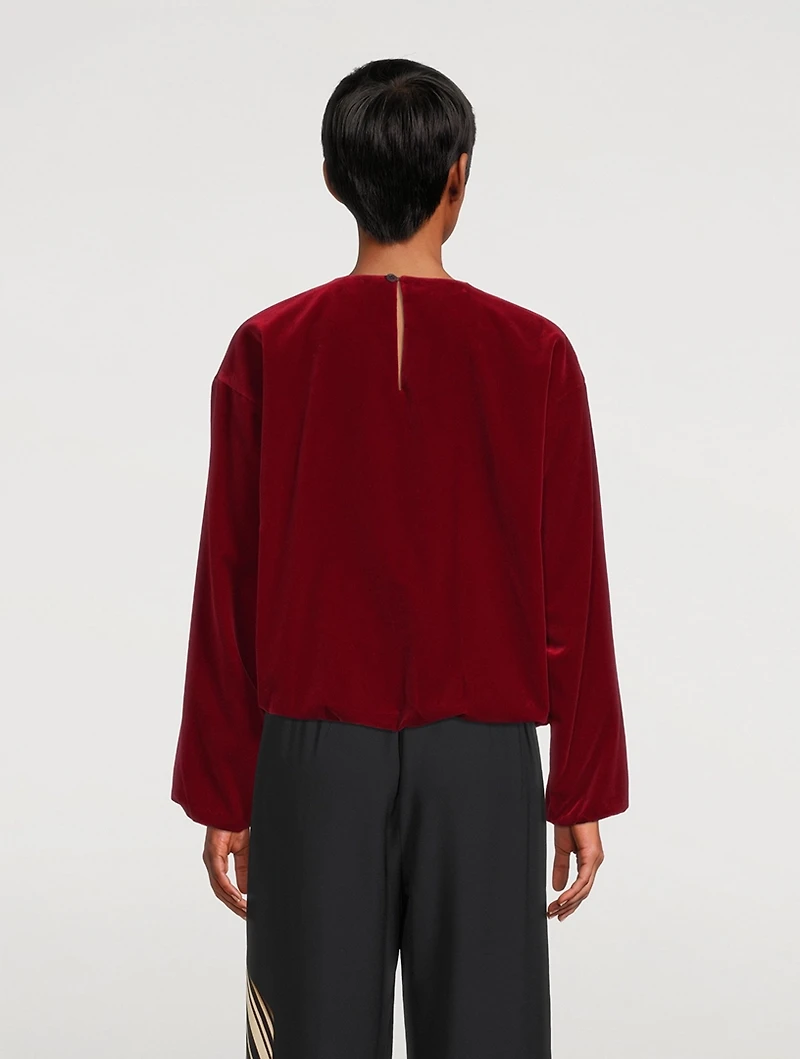 Capo Velvet Top