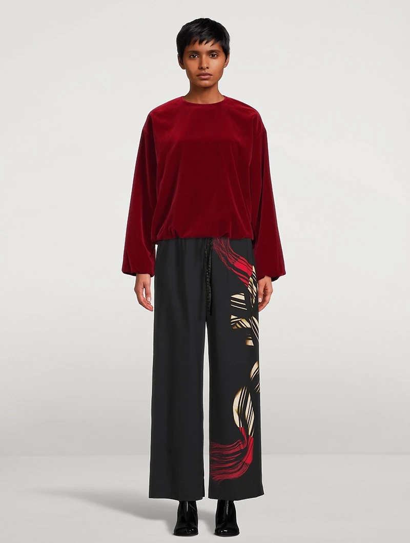 Capo Velvet Top