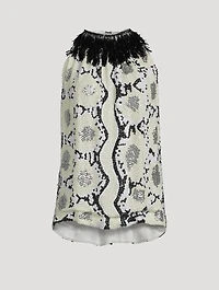 Cuzo Embellished Sleeveless Top