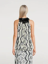 Cuzo Embellished Sleeveless Top