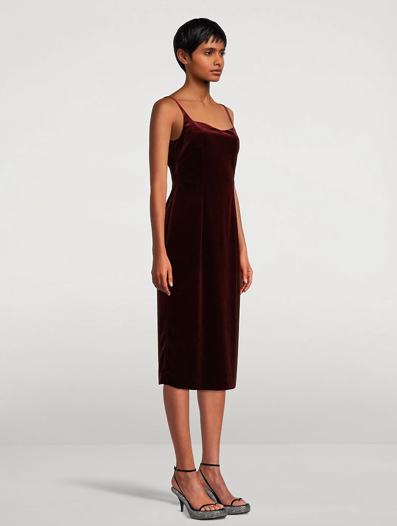 Doss Velvet Slip-Dress