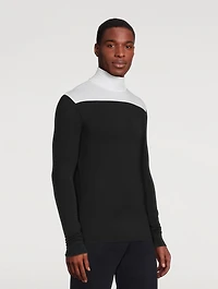Colourblock Turtleneck Sweater