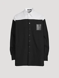 Cotton Colourblock Overshirt