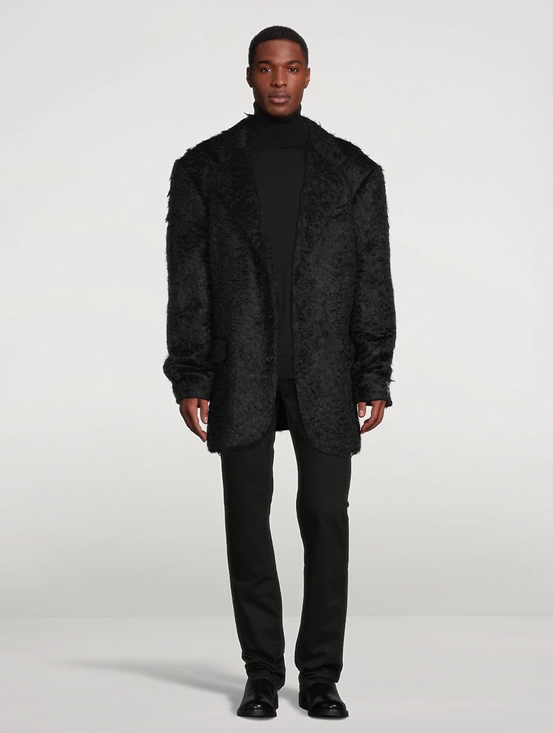 Mohair And Wool Oversized Jacket