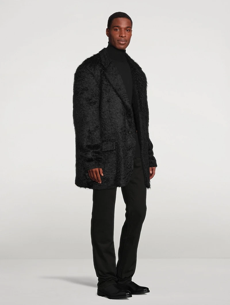 Mohair And Wool Oversized Jacket