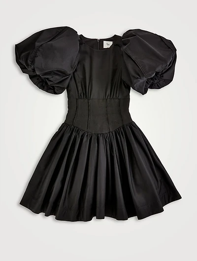 Gianna Puff-Sleeve Corset Mini Dress