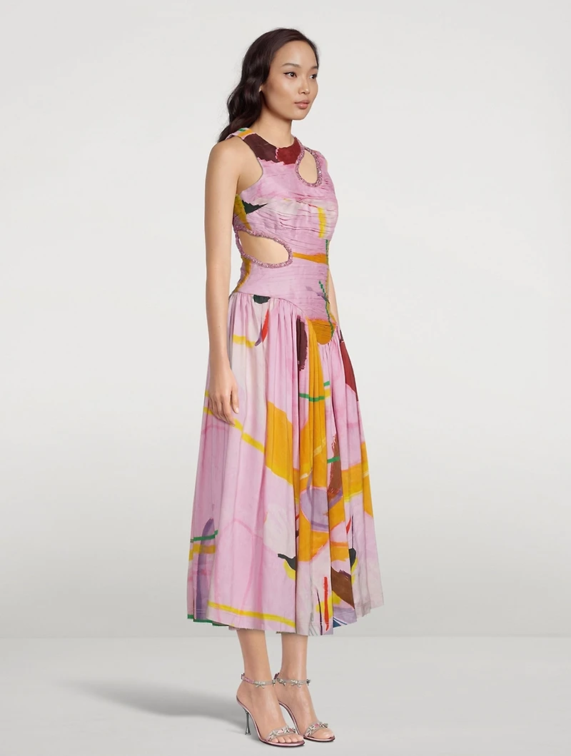 Jolie Cut-Out Midi Dress