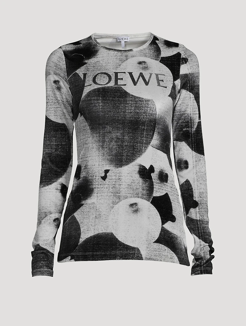 Velvet Top Balloon Print