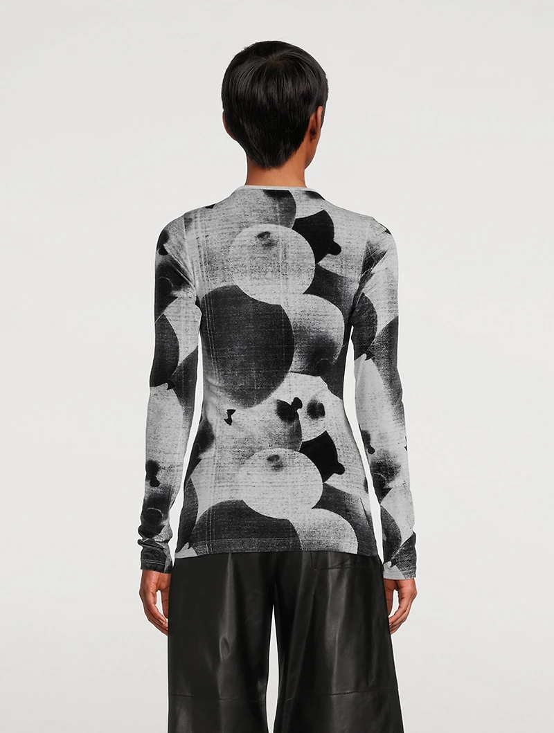 Velvet Top Balloon Print