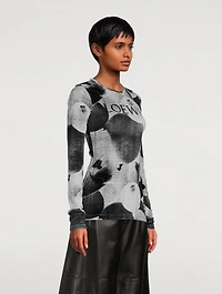 Velvet Top Balloon Print